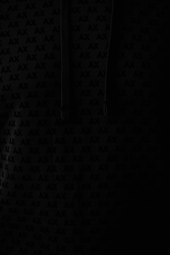 Armani Exchange суичър с качулка мъжки с памук XM002903.AF10818 черен