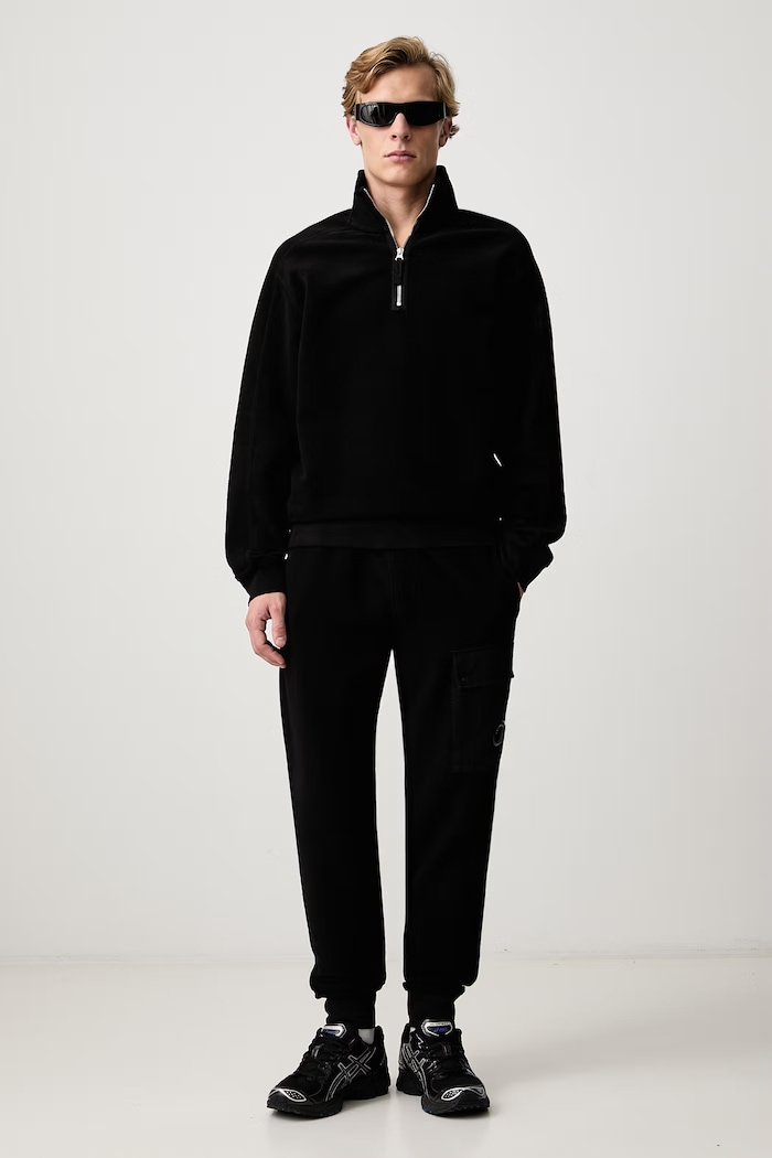 C.P. Company Bluza męska bawełniana 21CMSS189A006614G czarny AW26