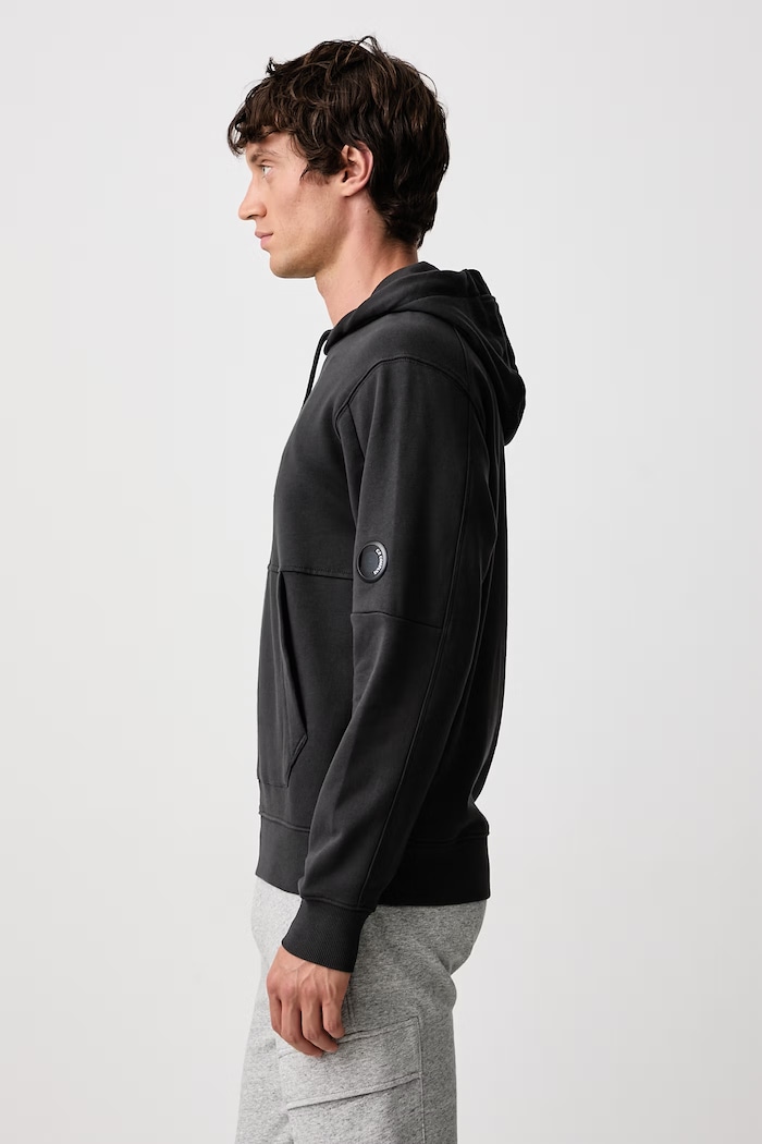 C.P. Company Bluza z kapturem męska bawełniana 21CMSS714A005086W szary AW26