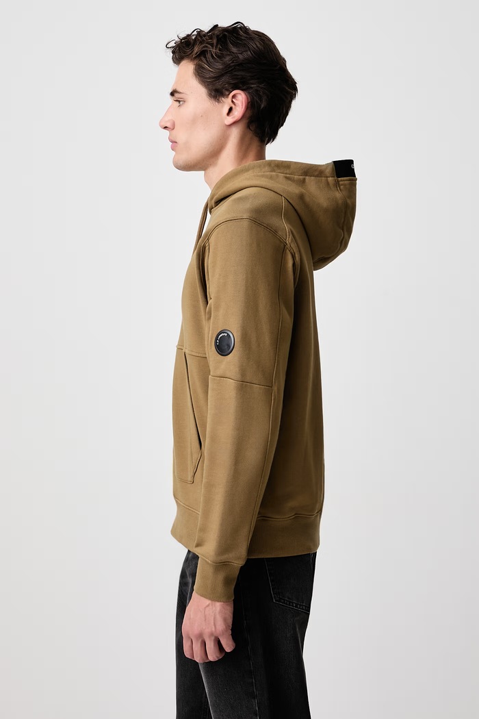 Bluza z kapturem męska bawełniana C.P. Company 21CMSS714A005086W zielony
