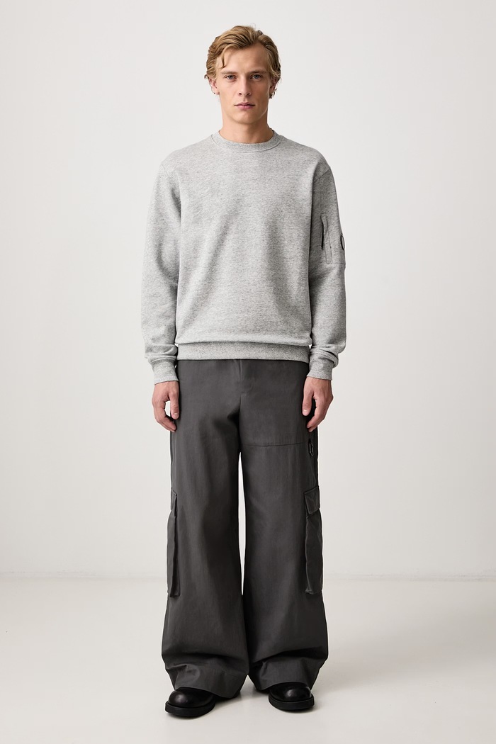C.P. Company Bluza męska bawełniana RCCMSS713A005086W szary AW26