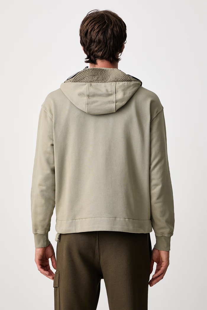 Bluza rozpinana męska bawełniana C.P. Company 21CMSS032A005835M zielony