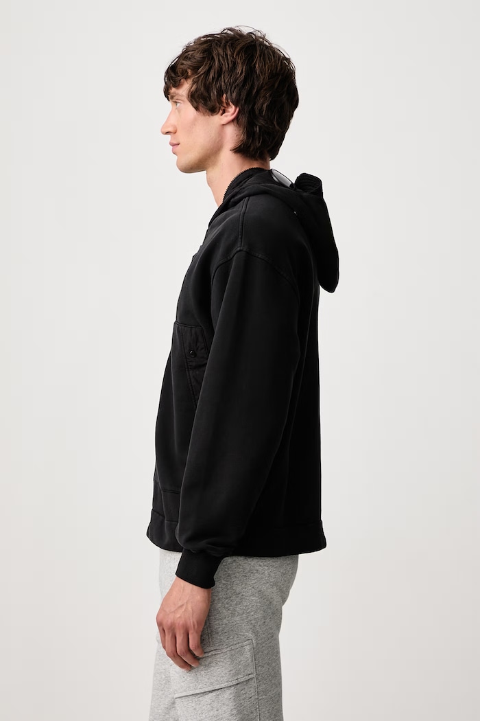 Bluza rozpinana męska bawełniana C.P. Company 21CMSS032A005835M czarny