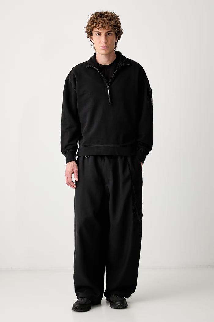 C.P. Company кофта бавовняна чоловіча 21CMSS020A006372M чорний AW26