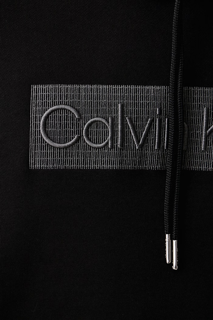 Pulover s kapuco moški z bombažem Calvin Klein črna LV04LH227G