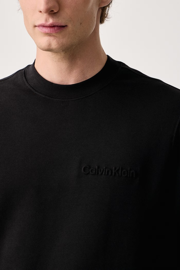 Pulover moški z bombažem Calvin Klein LV04LH226G črna