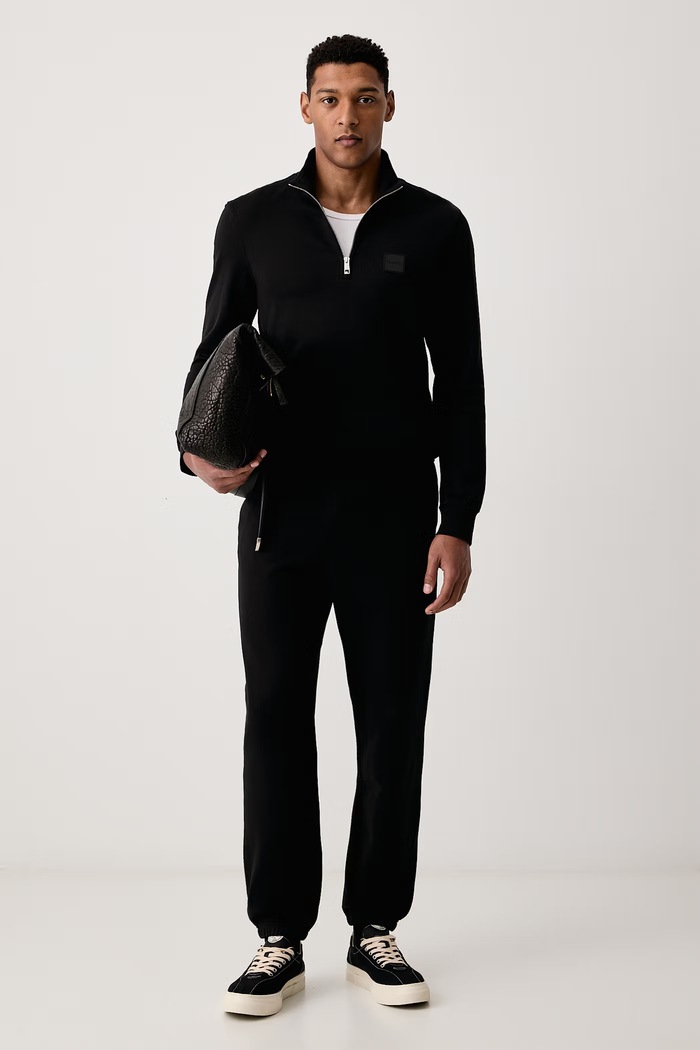 Calvin Klein Pulover moški z bombažem LV04LH229G črna AW26