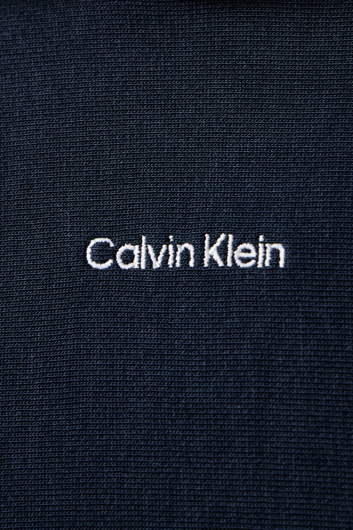 Суичър с качулка мъжки с памук Calvin Klein тъмносин LV04LH216G