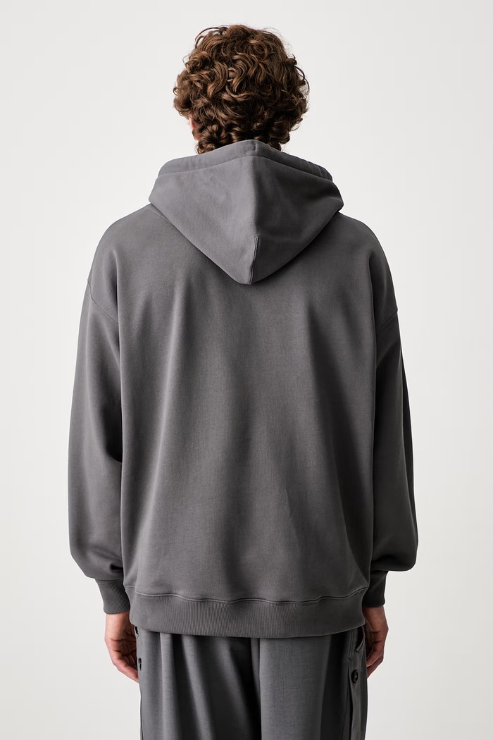 Odzież Y-3 LIQUID LG FT HD bluza z kapturem bawełniana męska KZ0841.M szary