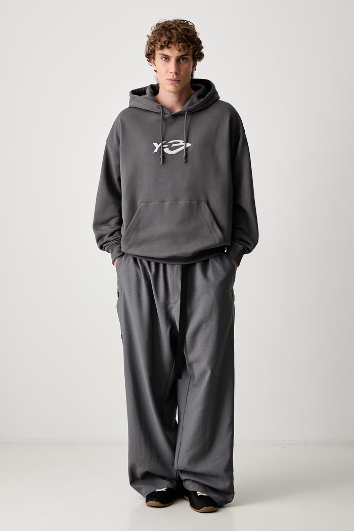 Y-3 LIQUID LG FT HD bluza z kapturem bawełniana męska KZ0841.M