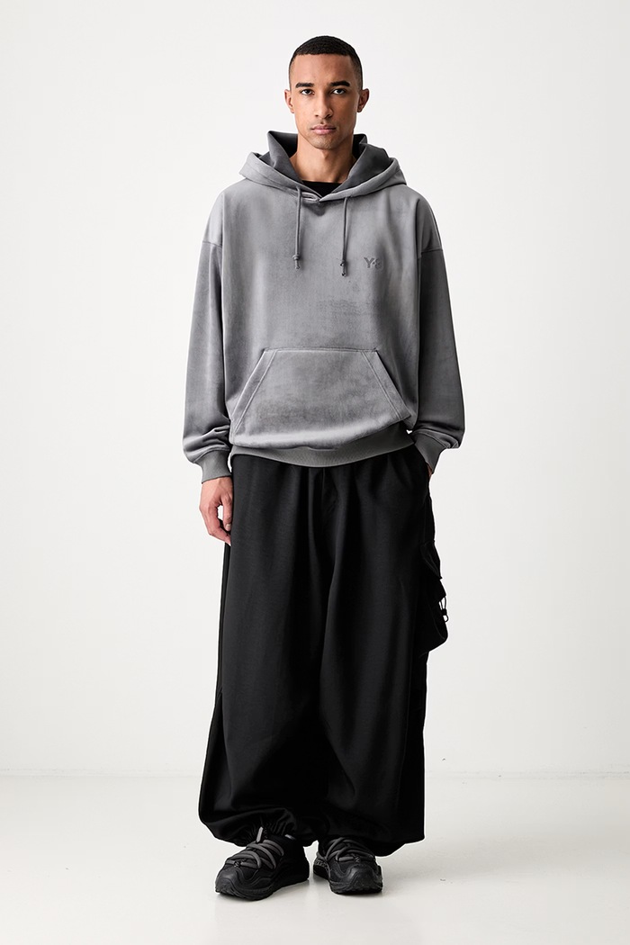 Y-3 VC HOODIE bluza z kapturem męska KU2196.M szary AW26