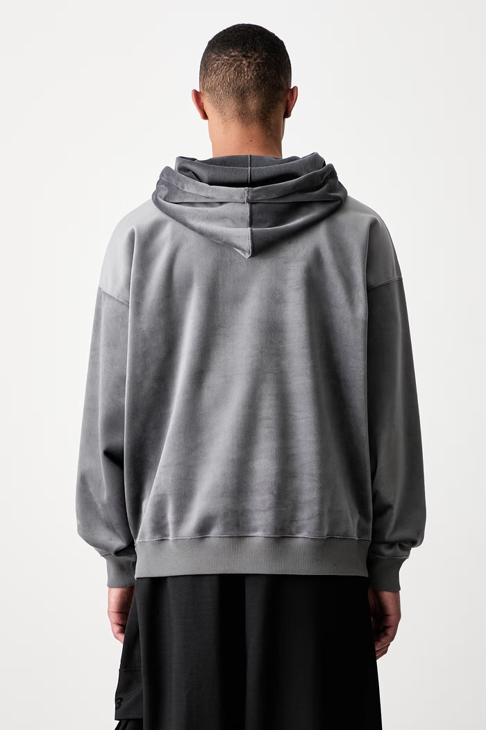 Odzież Y-3 VC HOODIE bluza z kapturem męska KU2196.M szary