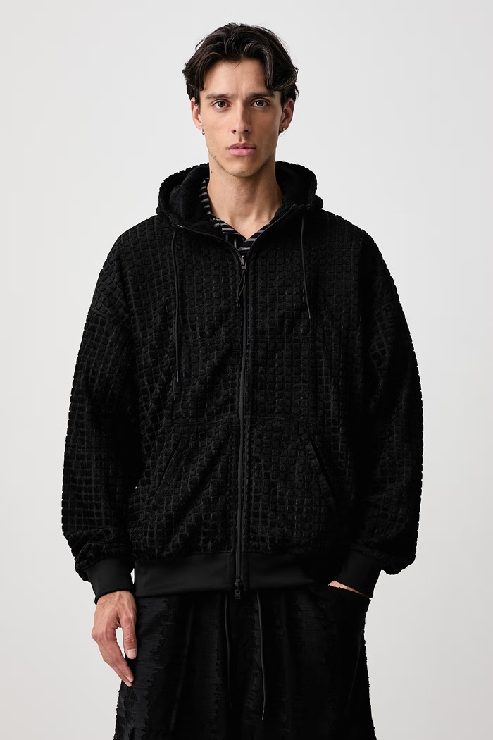 Y-3 M ADAPT HD TJ bluza rozpinana z kapturem męska czarny KT1378