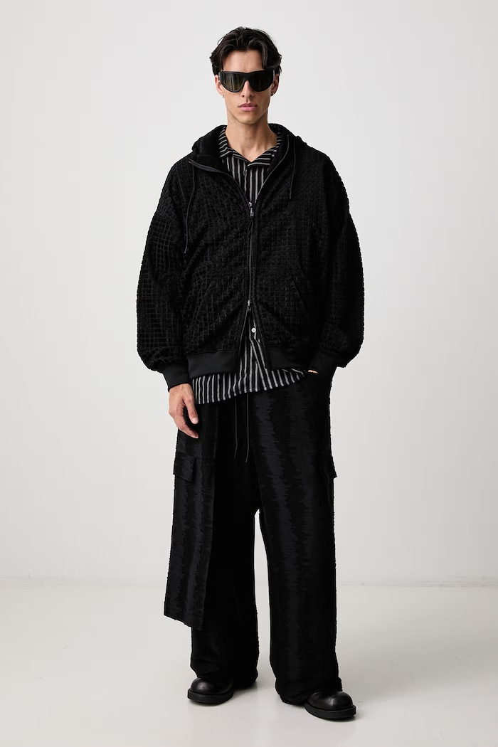 Y-3 M ADAPT HD TJ bluza rozpinana z kapturem męska KT1378 czarny AW26