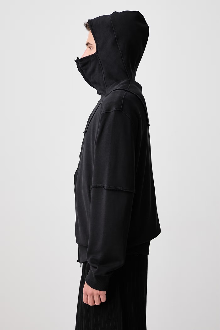 FT NINJA HD bluza rozpinana z kapturem bawełniana męska Y-3 KR1073 czarny