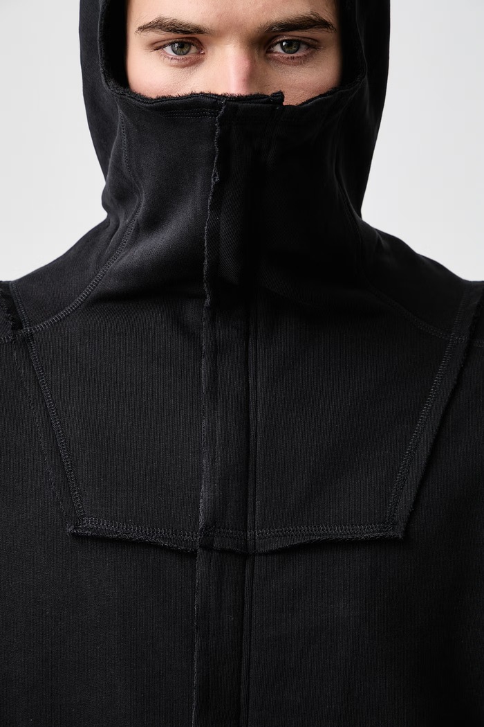 Y-3 FT NINJA HD bluza rozpinana z kapturem bawełniana męska KR1073