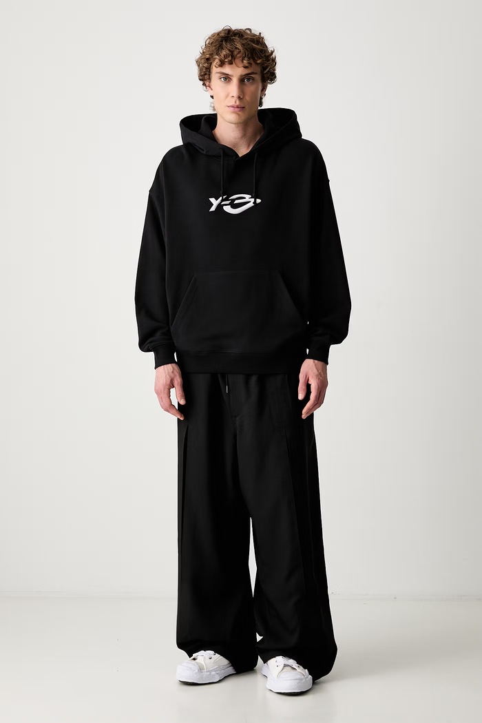 Y-3 LIQUID LG FT HD bluza z kapturem bawełniana męska KR1070.M