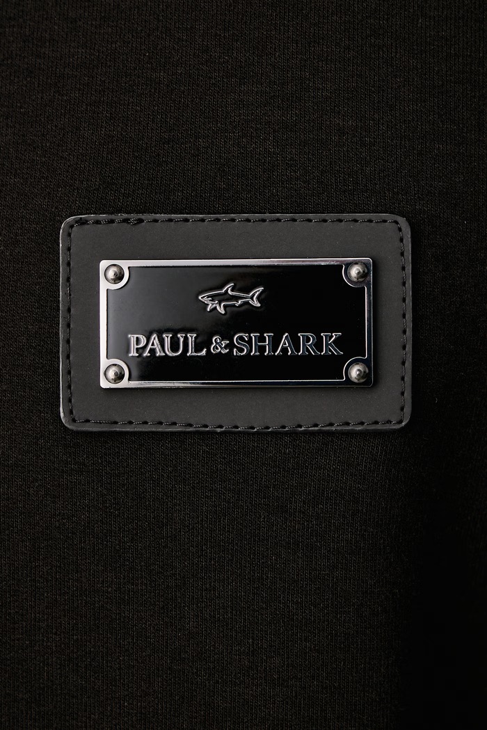 Bluza męska z bawełną Paul&Shark czarny 16311841