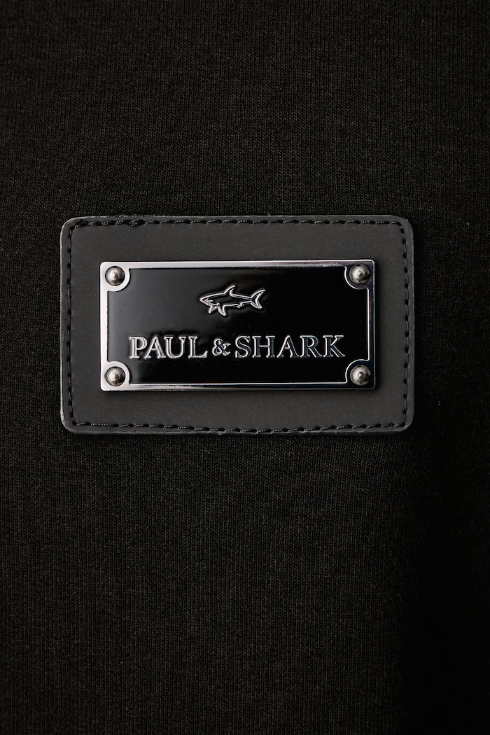 Bluza męska z bawełną Paul&Shark czarny 16311841