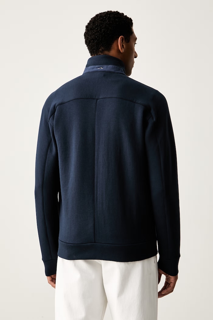 Odzież Paul&Shark bluza rozpinana męska z modalem 16311820 granatowy