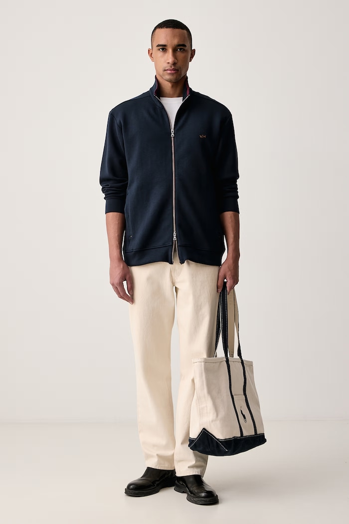 Paul&Shark Bluza rozpinana męska 16311816 granatowy AW26