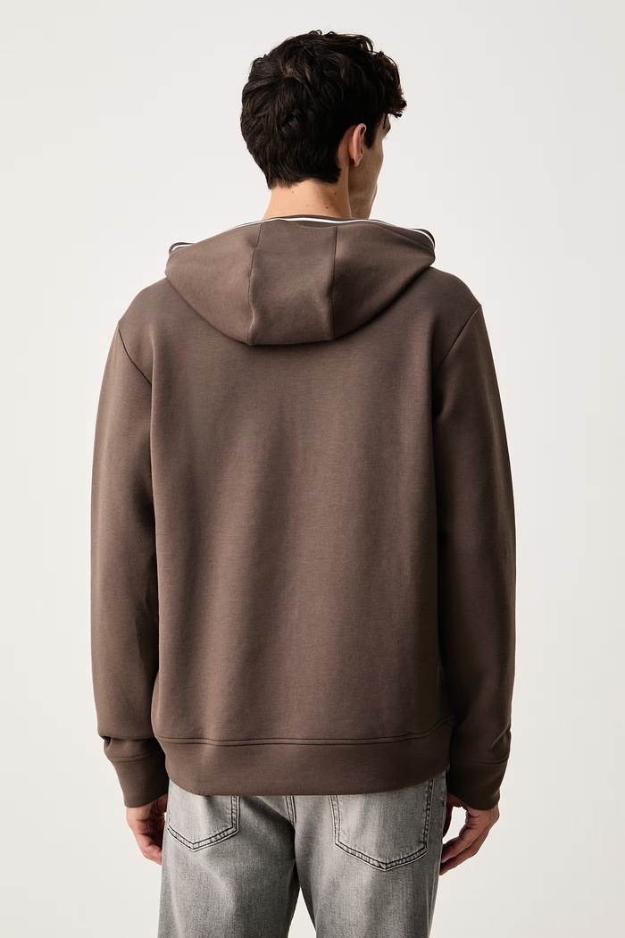 Odzież Paul&Shark bluza z kapturem męska z modalem 16311805 brązowy