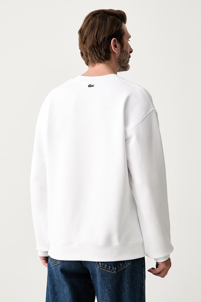 Odzież Lacoste bluza męska bawełniana SH9989 biały