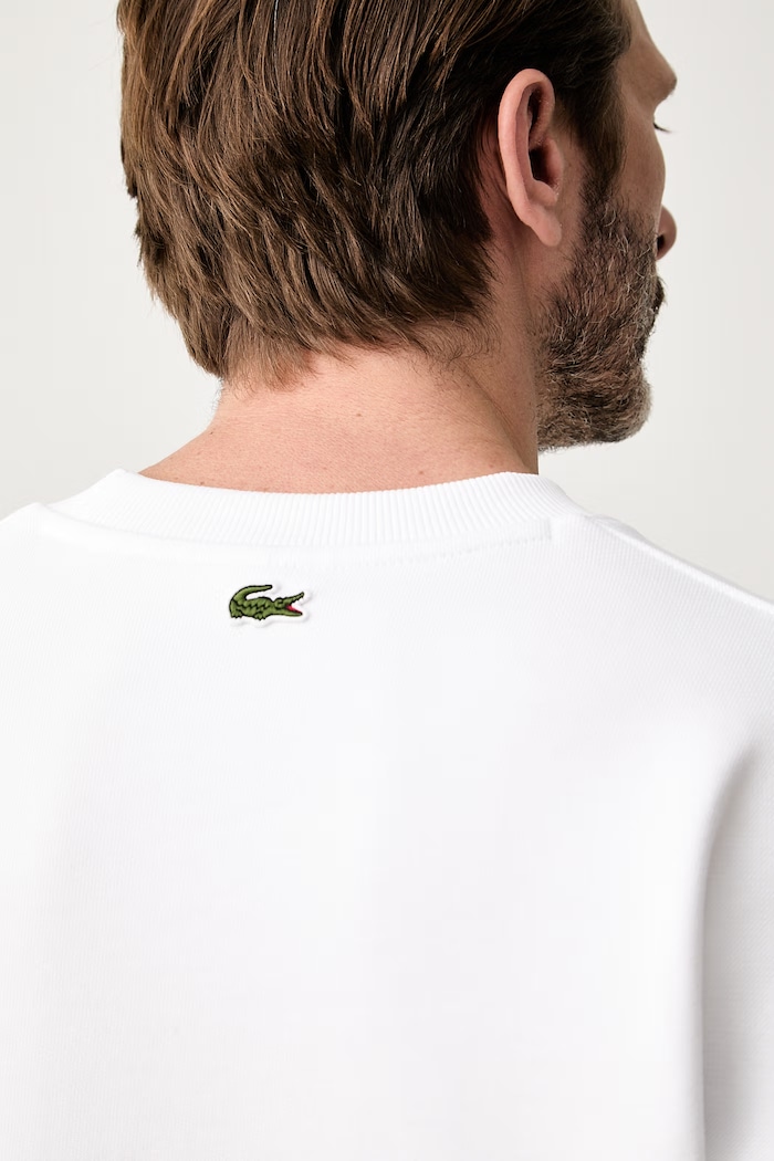 Lacoste bluza męska bawełniana SH9989 biały