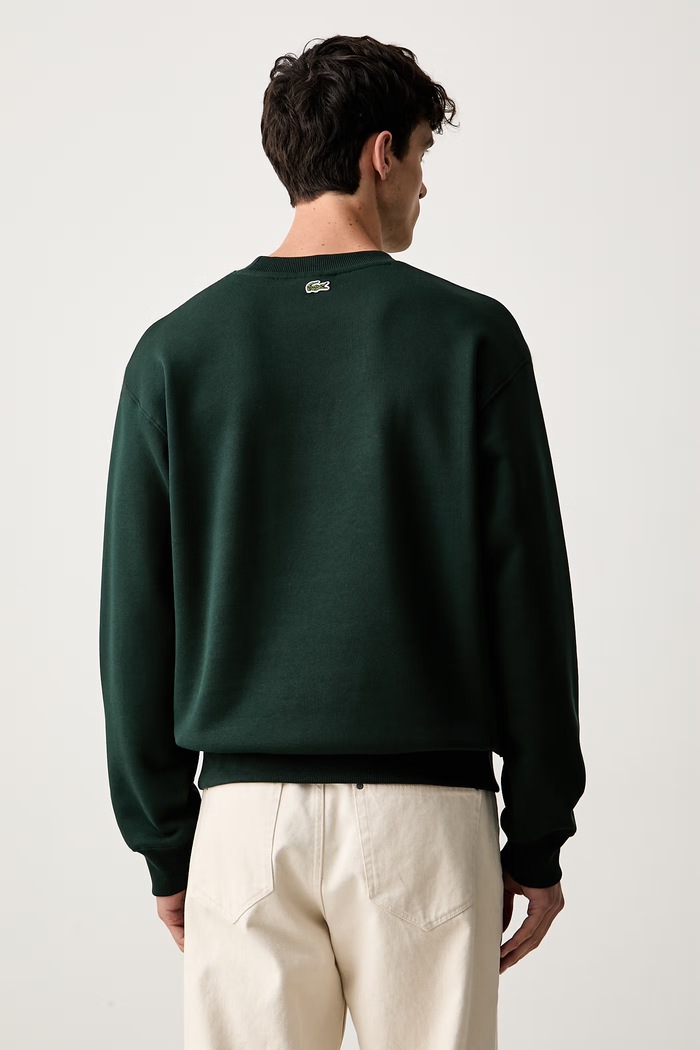 Odzież Lacoste bluza męska bawełniana SH9989 zielony