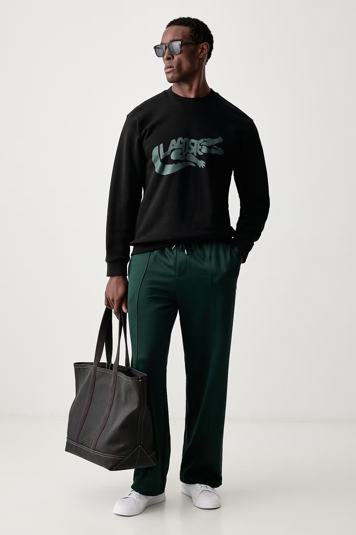 Lacoste Μπλούζα ανδρική βαμβακερή SH9989 μαύρο AW26