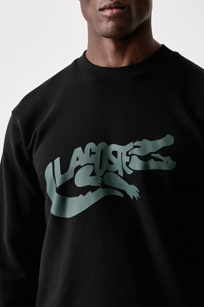 Lacoste Bluza męska bawełniana SH9989 czarny AW26