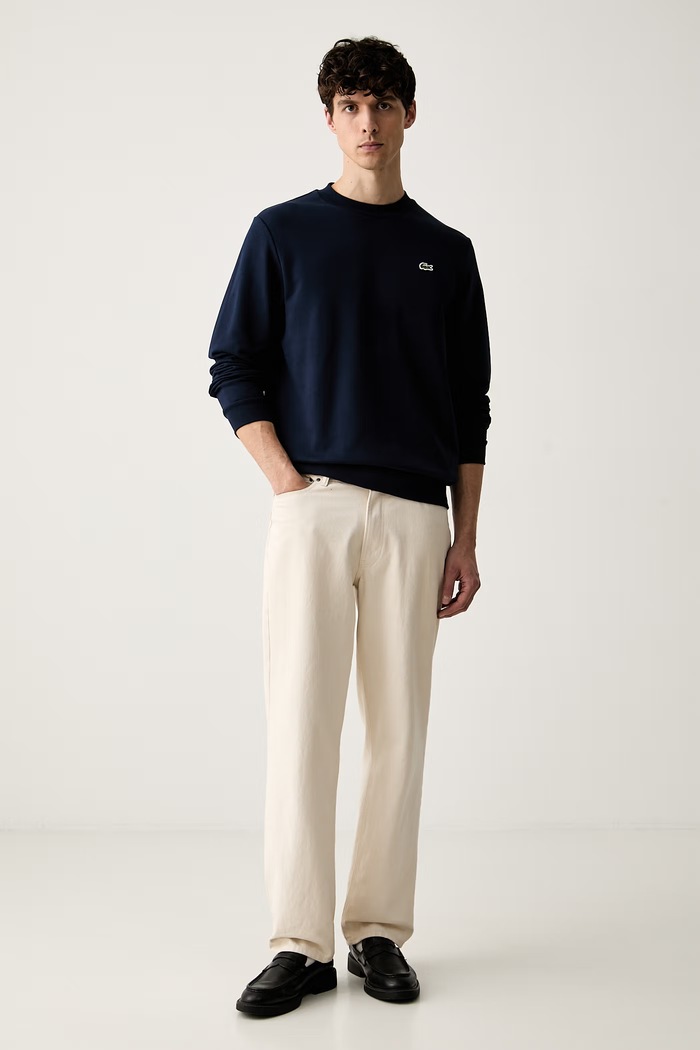 Lacoste bluza męska bawełniana SH9801 granatowy AW26