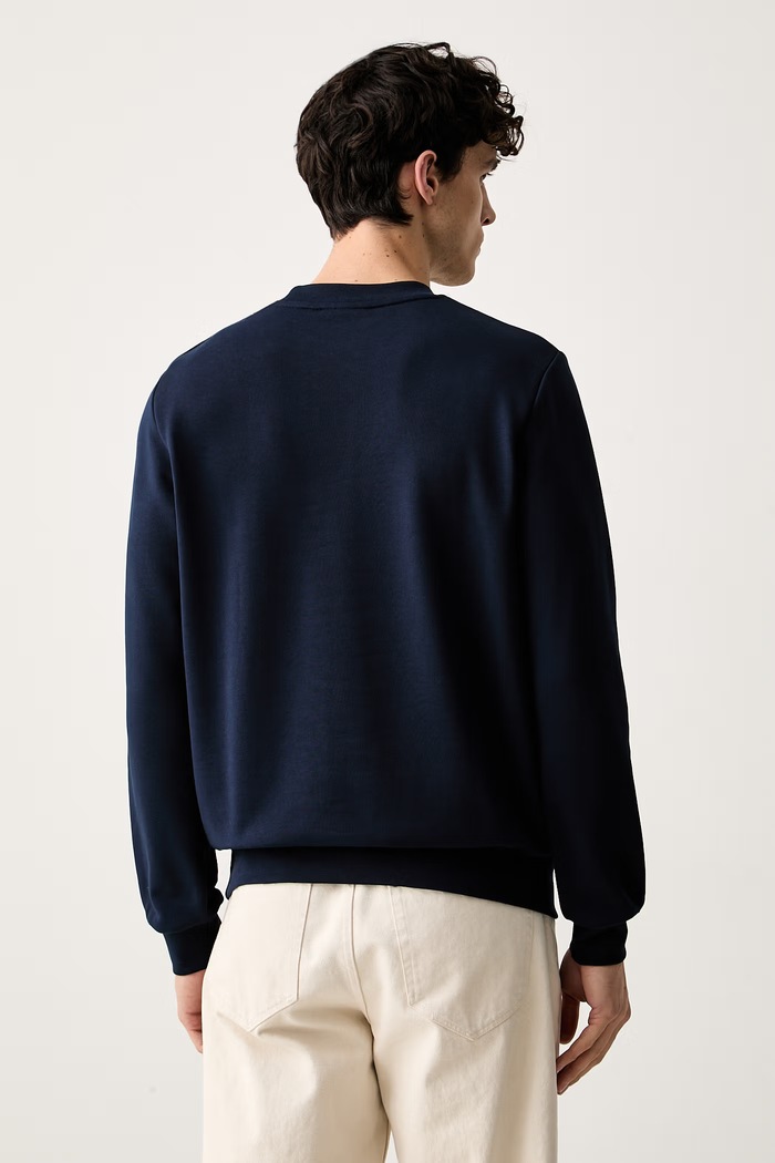 Odzież Lacoste bluza męska bawełniana SH9801 granatowy