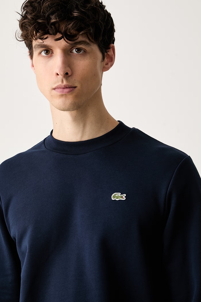 Lacoste bluza męska bawełniana granatowy SH9801