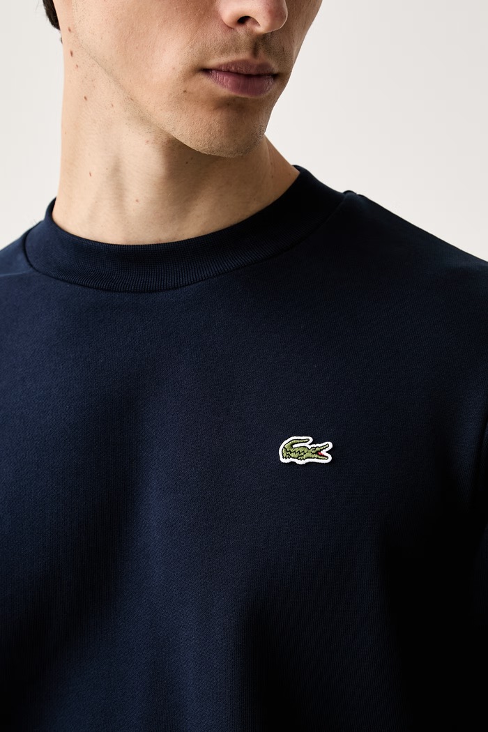 Lacoste bluza męska bawełniana SH9801 granatowy