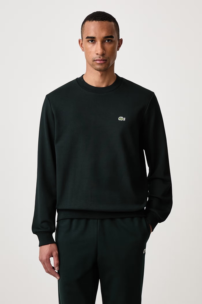 Lacoste Bluza męska bawełniana zielony SH9801