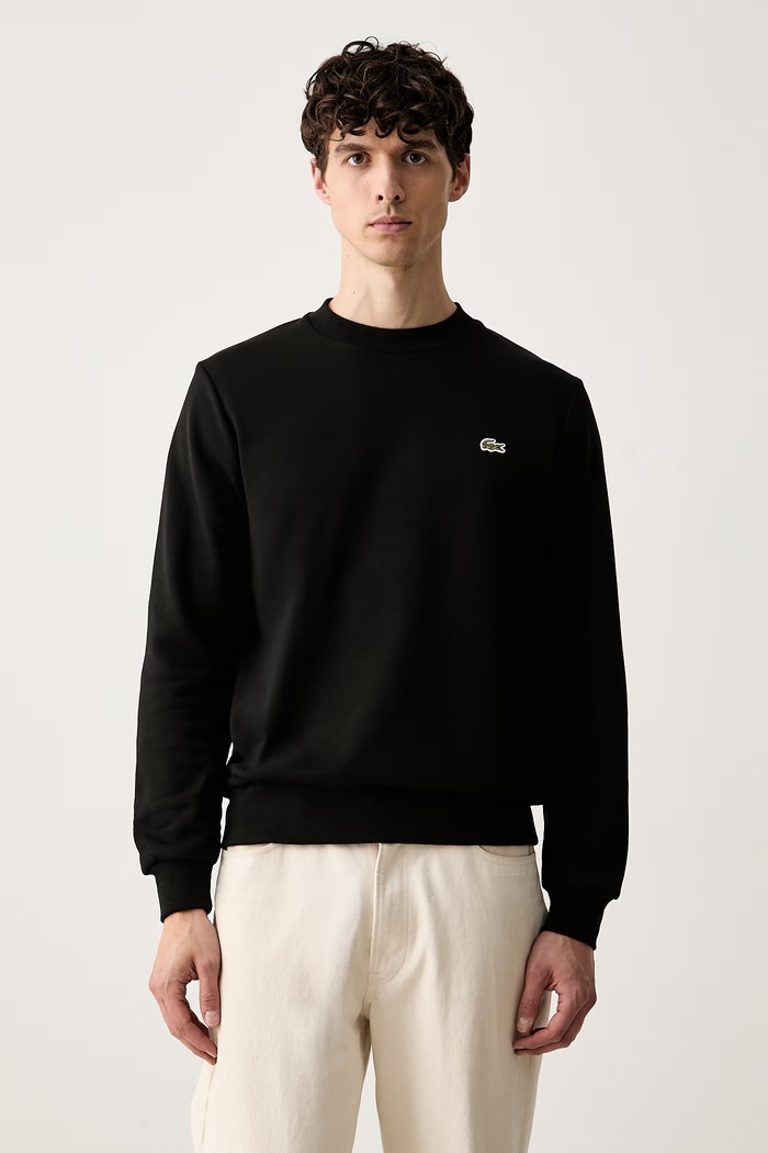 Lacoste bluza męska bawełniana czarny SH9801