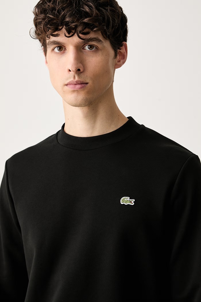 Lacoste bluza męska bawełniana czarny SH9801