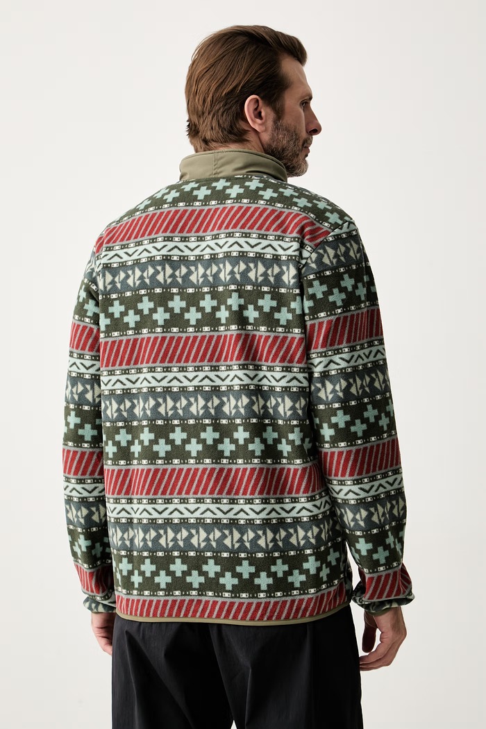 Odzież Columbia bluza sportowa męska polarowa Sequoia Grove 2174071 zielony