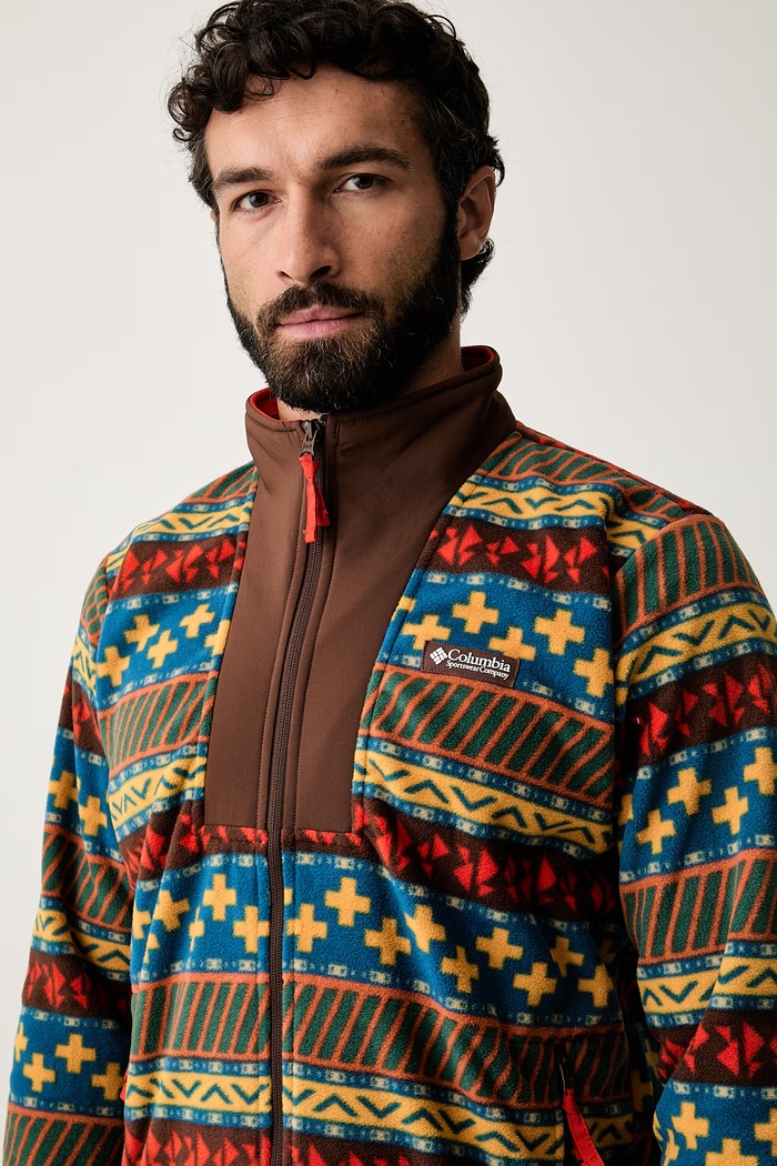 Columbia bluza sportowa męska polarowa Sequoia Grove brązowy 2174071