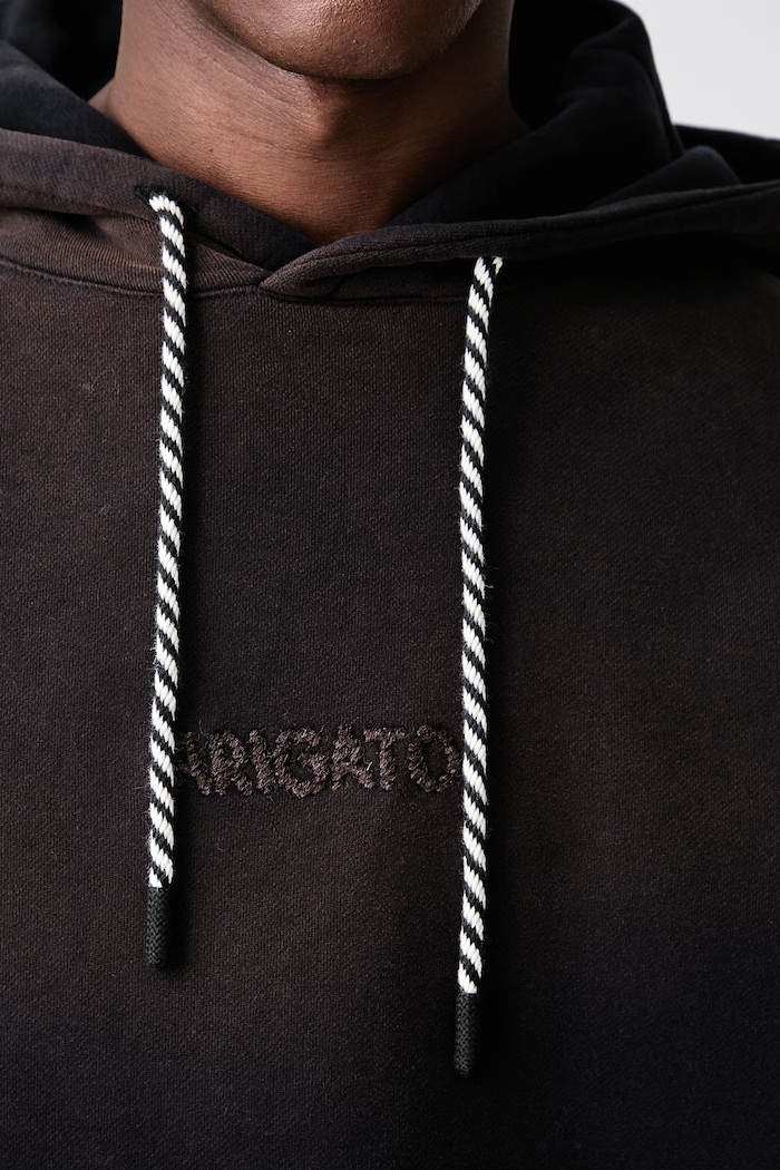 Axel Arigato Gens Washed hanorac cu glugă din bumbac pentru bărbați A4224003