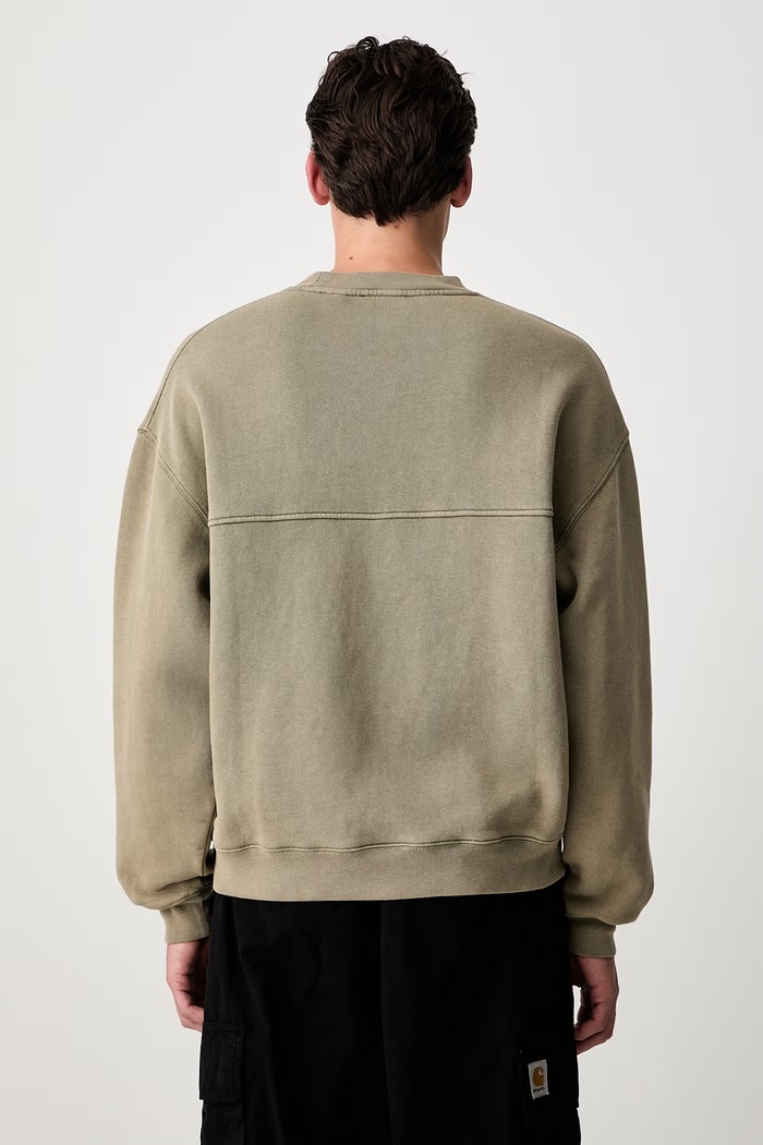 Odzież Axel Arigato Gens Washed bluza bawełniana męska A4228002 zielony