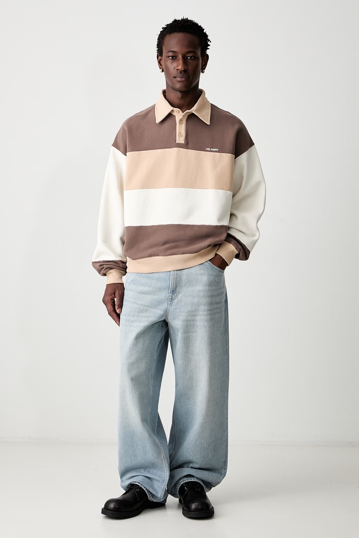 Axel Arigato Anchor bluza bawełniana męska A4227002 brązowy AW26