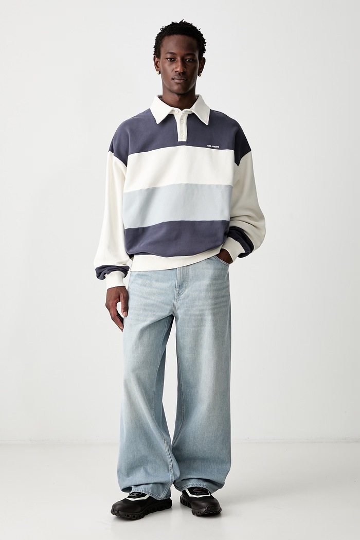 Axel Arigato Anchor bluza bawełniana męska A4227001 niebieski AW26