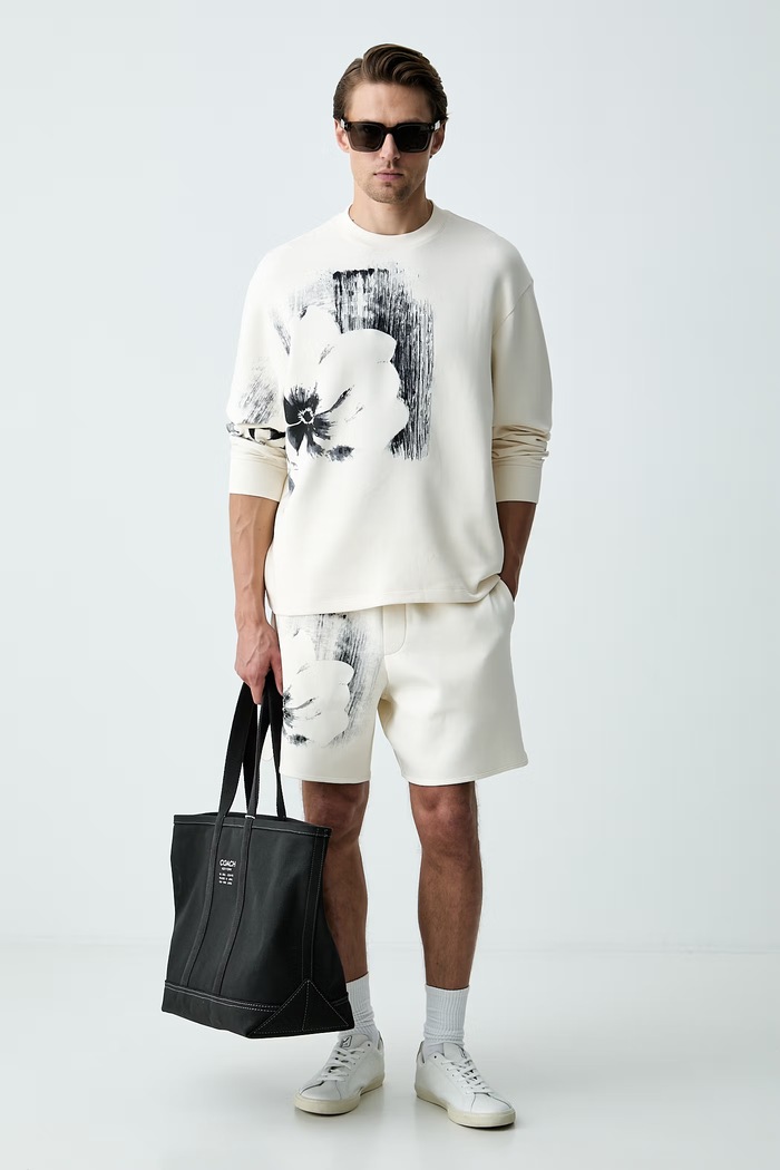 Armani Exchange bluza męska XM002804.AF10818 beżowy AW26