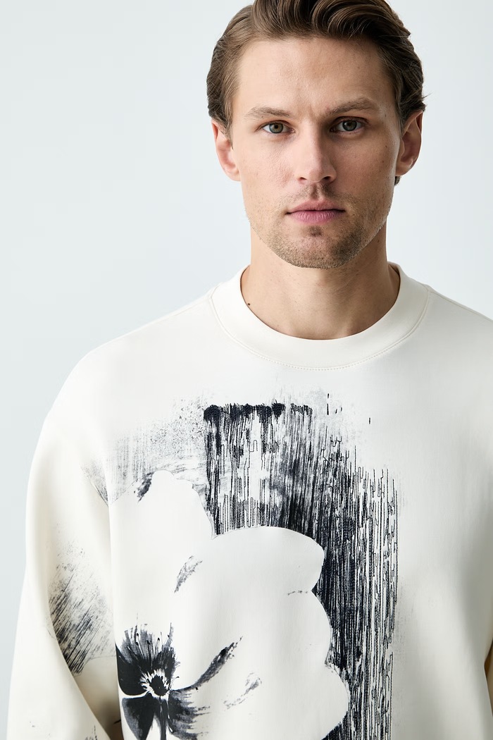 Armani Exchange bluza męska beżowy XM002804.AF10818