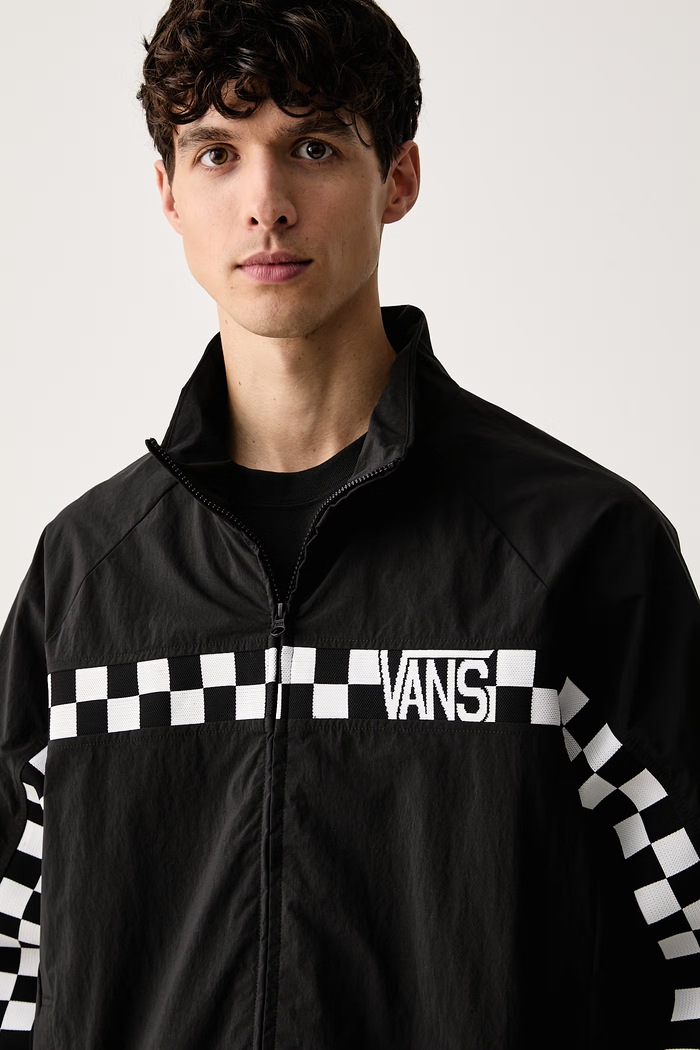 Vans μπλούζα με κουμπιά ανδρική μαύρο VN000U33BLK1
