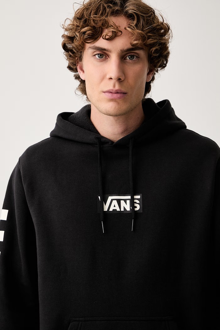 Vans rozepínací mikina pánská s bavlnou černá VN000S0JBLK1
