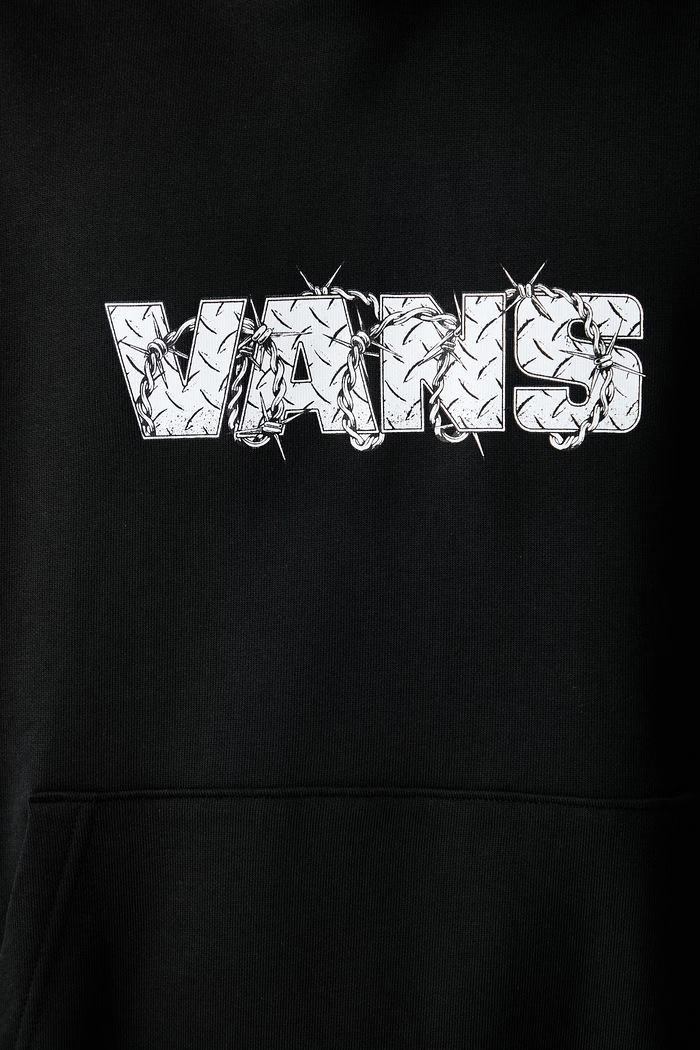 Vans dukserica s kapuljačom za muškarce od pamuka VN0010GMBLK1 crna