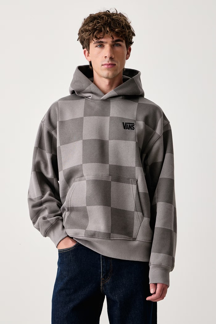 Vans Bluza z kapturem męska z bawełną szary VN000ZP4PWT1